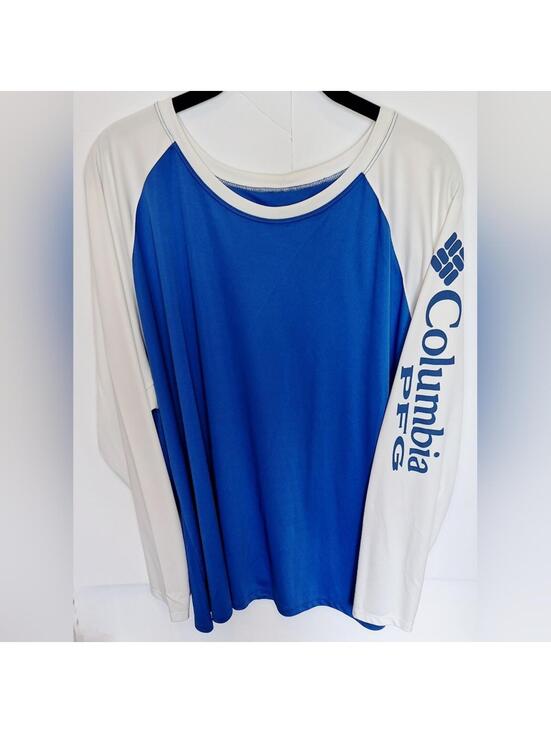 Columbia Other - Columbia Women's Blue and White Dri-Fit Long Sleeve Shirt EUC - 3XL